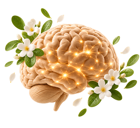 Bacopa monnieri (Brahmi) — the single botanical the research studied.