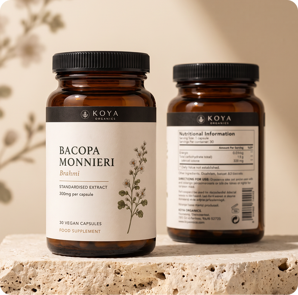 Koya — one standardised botanical, one clear daily dose.