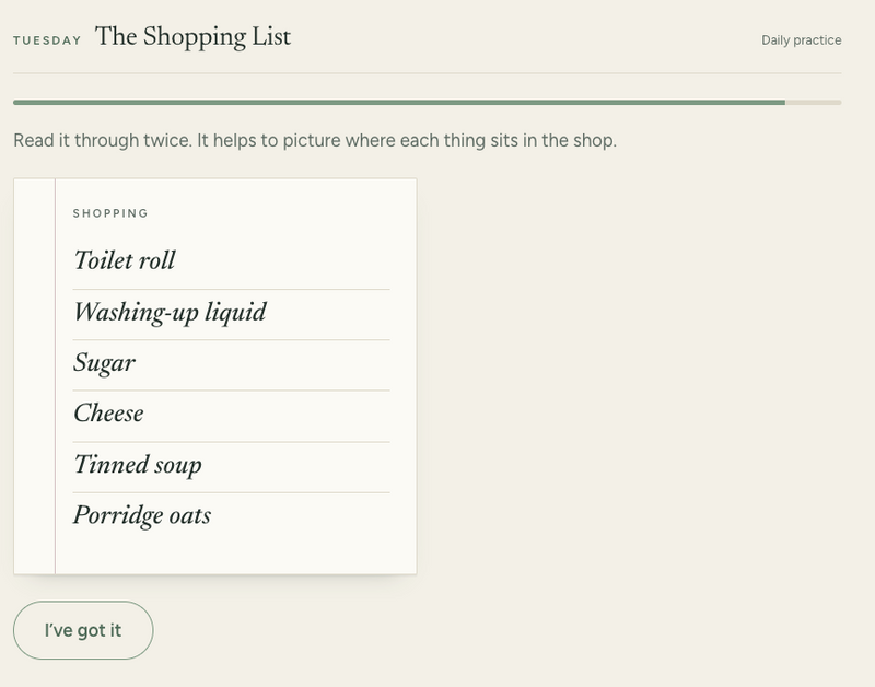 The Shopping List