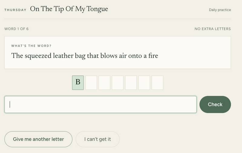 On The Tip Of My Tongue