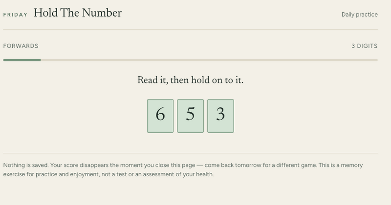 Hold The Number